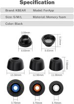 EarTip KBEAR MEMORY FOAM AIRPOD PRO | 1 Hộp 3 Cặp - Ảnh 4