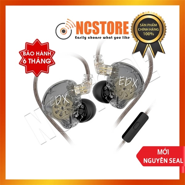 Tai nghe có dây loại không có khung chụp qua đầu, gồm micro, tần số 20hz-40khz, dây dài 1.2m, model: KZ-EDX LITE, nhãn hiệu: Z V, nsx: DONGGUAN YUANZE ACOUSTICS TECHNOLOGY CO., LTD, mới 100%