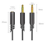 Dây Audio Chuyển Từ 3.5mm Sang 2 Đầu Mic và Tai nghe - Ảnh 3