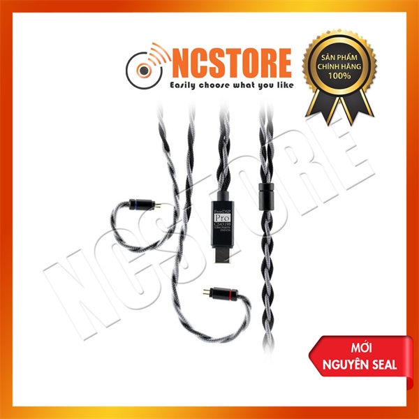 Dây cáp tai nghe,bằng lõi đồng,cách điện nhựa PVC,có đầu nối,ĐK mỗi lõi 0.05mm (16 lõi),điện áp 0.3-2V,dài 1.2m,model MOONDROP FreeDSP Pro,không hiệu,nsx:CHENGDU SHUIYUEYU TECHNOLOGY CO.LTD,mới 100%