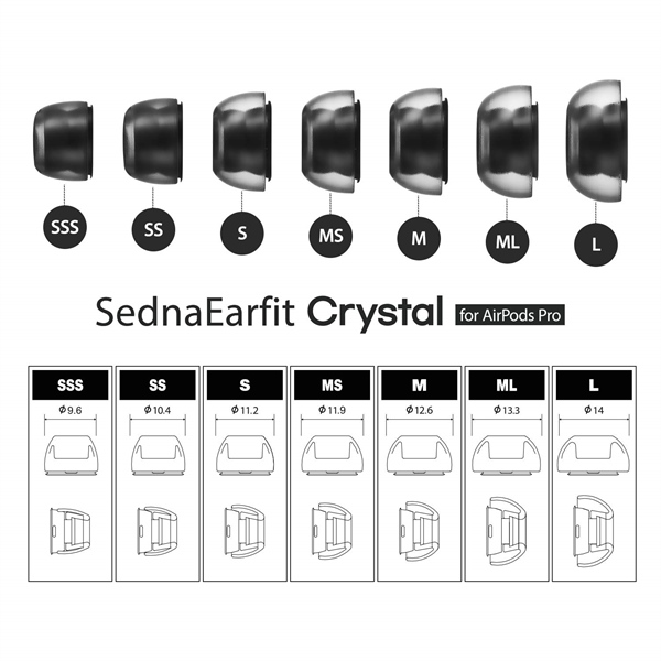 kiotviet_aeb79f091def5d7c460637cd032c1fcb EarTip AZLA XELASTEC CRYSTAL AIRPOD PRO - Ảnh 5