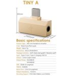 Bộ giải mã âm thanh dùng cho thiết bị điện tử,ko chứa MMDS, hiệu: SNOWSKY, Model: SNOWSKY TINY A, chất liệu hợp kim nhôm,KT: 8.0*5.45*1.45 cm,NSX: GUANGZHOU FIIO ELECTRONICS TECHNOLOGY CO.,LTD,mới100% - Ảnh 5