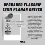 Tai nghe không dây loại không có khung chụp qua đầu, có micro, hiệu: MOONDROP, model: SPACE TRAVEL 2 ULTRA, màu đen, dải tần: 20Hz-20kHz, NSX: CHENGDU SHUIYUEYU TECHNOLOGY CO.,LTD, mới 100% - Ảnh 5