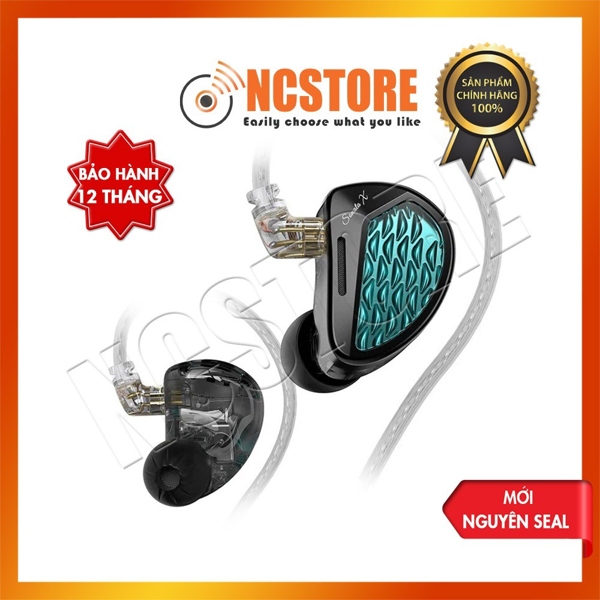 tai nghe nhét tai có dây ko có khung chụp qua đầu,có mic,model SONATA X,màu đen,loại đầu cắm 3.5mm,bằng nhựa,20Hz-40kHz,hiệu KZ